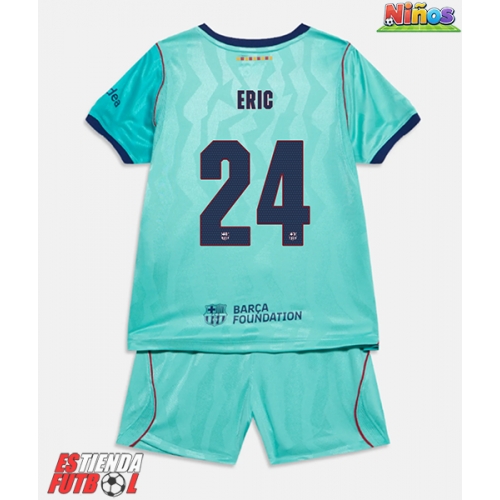 Barcelona Eric Garcia #24 Tercera Equipación Niños 2026-27 Manga Corta (+ Pantalones cortos)